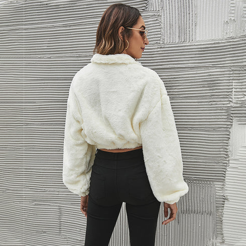 Winter New Short Jacket Stand Collar Top